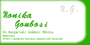monika gombosi business card