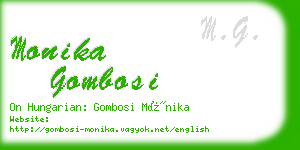 monika gombosi business card